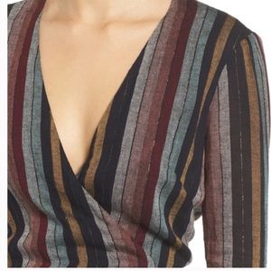 Rails Lola Metallic Wrap Dress